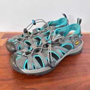 KEEN Whisper Hybrid Sandal Blue & Gray Women’s Size 37.5 EU / 7 US